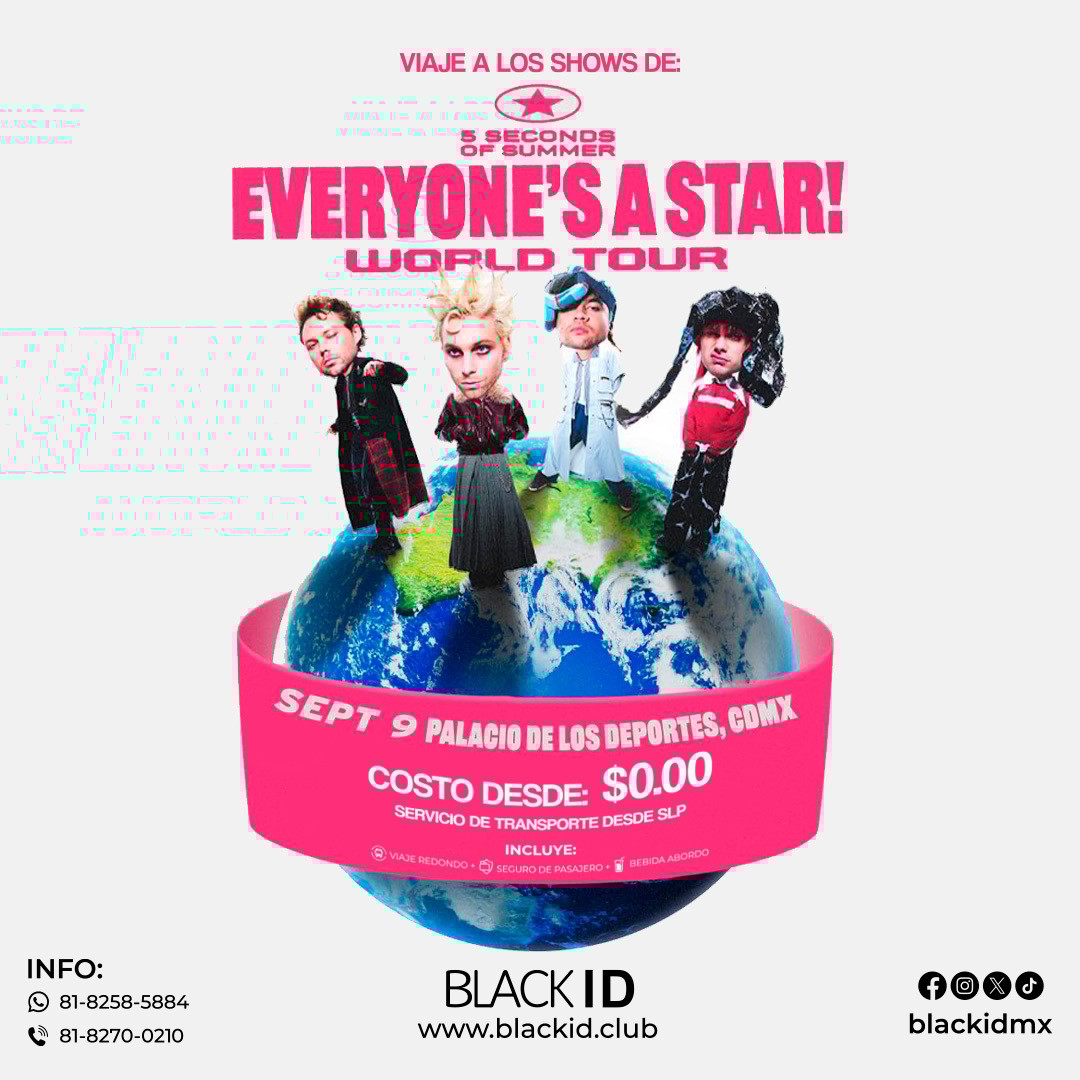 Viaje al show de 5 seconds Of Summer en CDMX