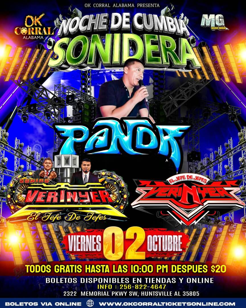 Noche de Cumbia Sonidera-Panda-Sonido Verinyer-
