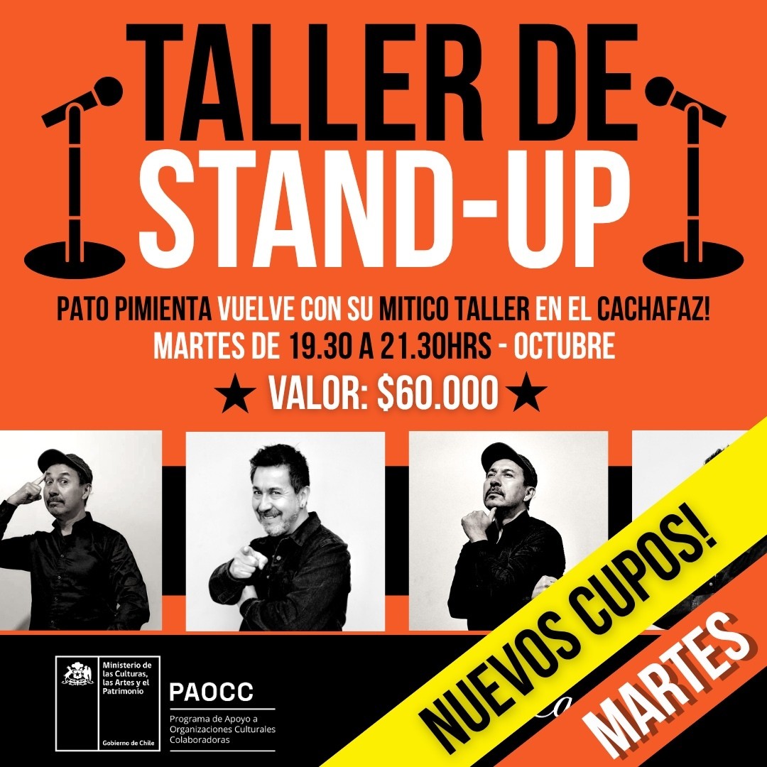  Taller Stand Up con Pato Pimienta Martes