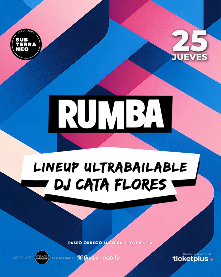 RUMBA Full Ultrabailable ★ JUEVES 25 JUNIO ★ Club Subterráneo (+21M & +23H)