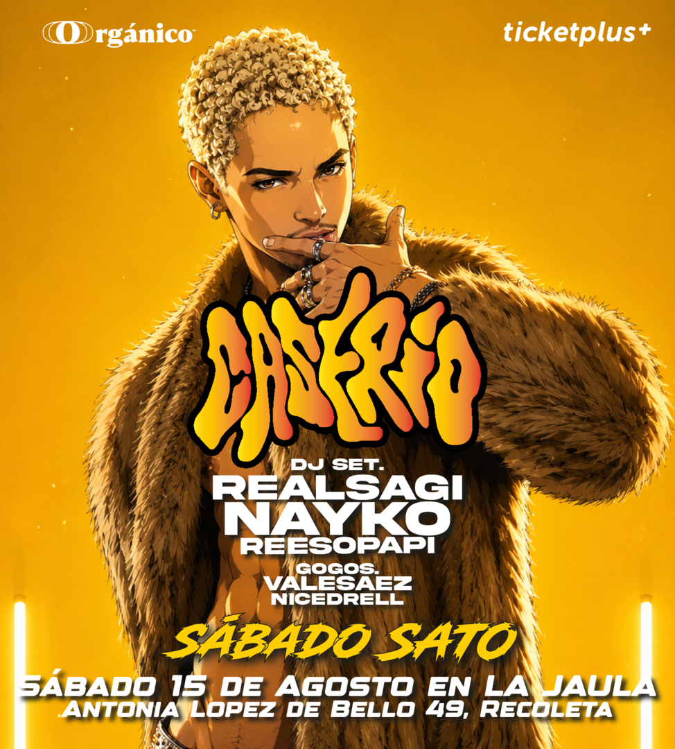 Sábado Sato 😈 en Caserío Fiesta Sábado 15 de Agosto en La Jaula 
