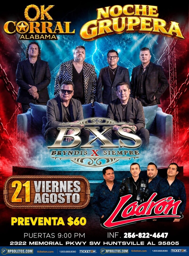 BXS Bryndis Por Siempre-Ladron-Ok Corral Alabama-Huntsville AL