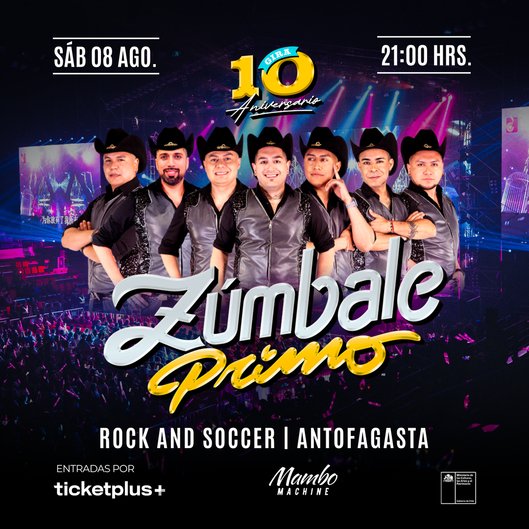 ZÚMBALE PRIMO EN ROCK AND SOCCER ANTOFAGASTA
