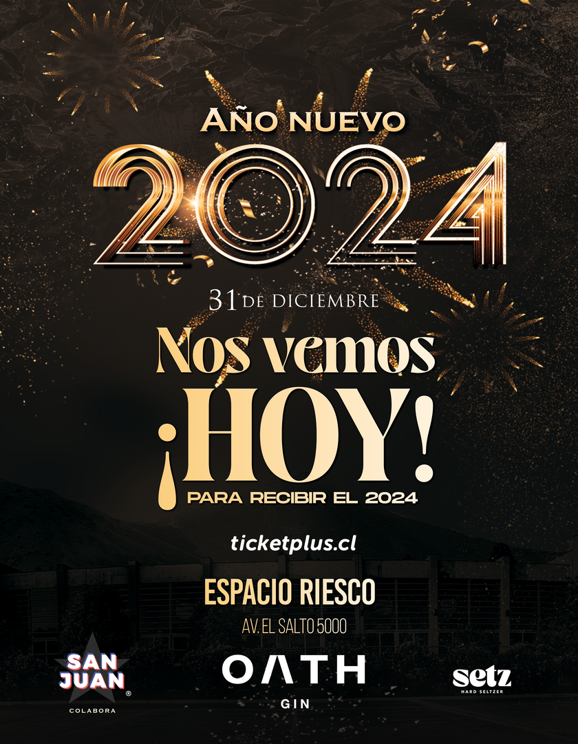 ¡HOY! ☆ Año Nuevo San Juan 2024 ☆ ESPACIO RIESCO ☆ ¡HOY!
