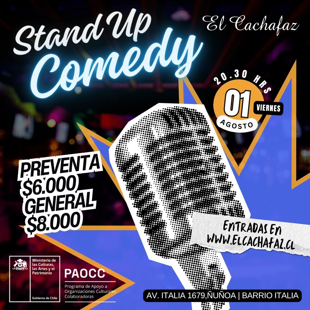 Show Stand Up Viernes 1 de Agosto 20.30hrs
