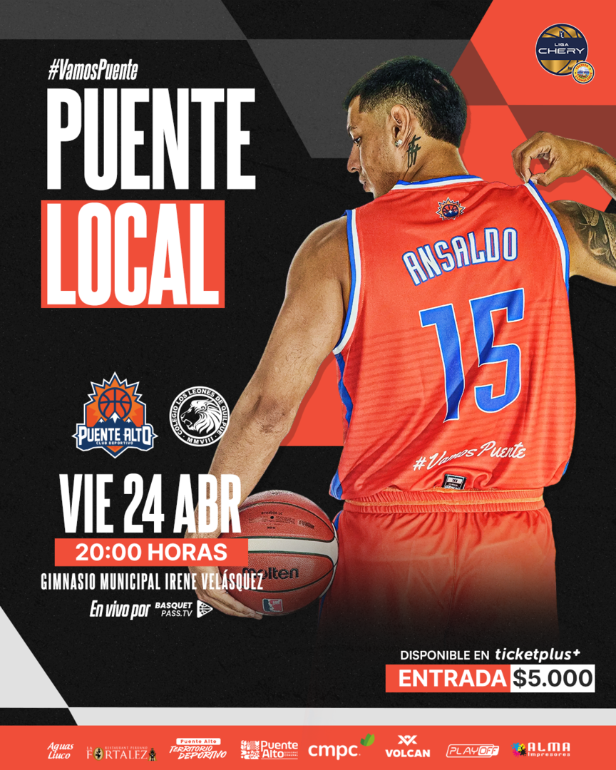 M. Puente Alto vs Leones de Quilpué / LNB / Liga CHERY by Cecinas Llanquihue / Semana 5