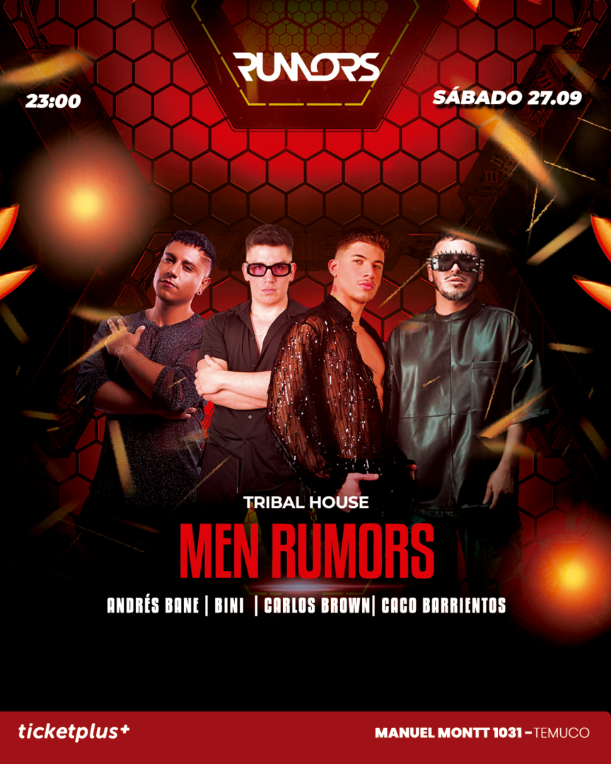 RUMORS MEN - 27 DE SEPTIEMBRE - 23:00