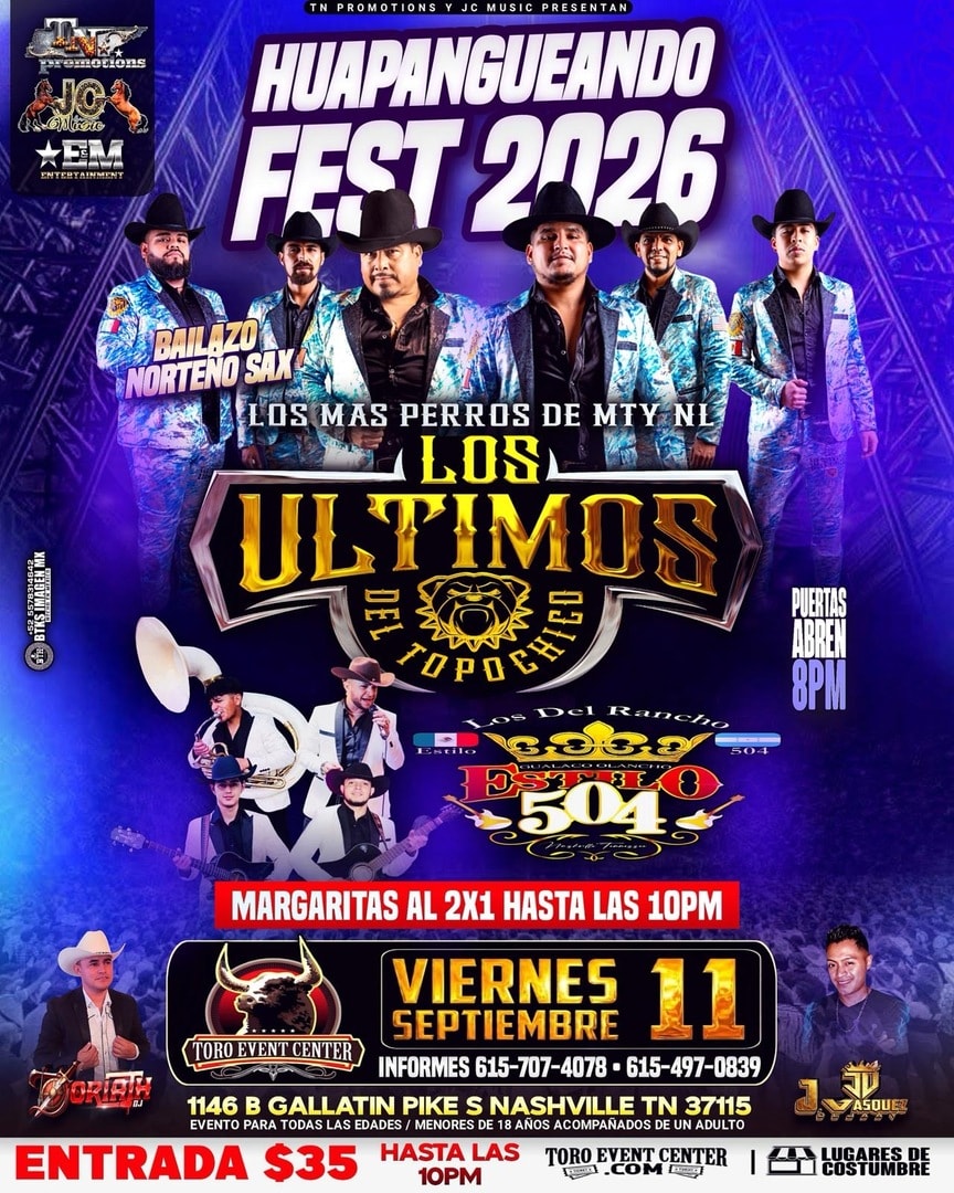 Huapagueando Fest 2026 con Los Últimos del Topochico & Estilo 504.