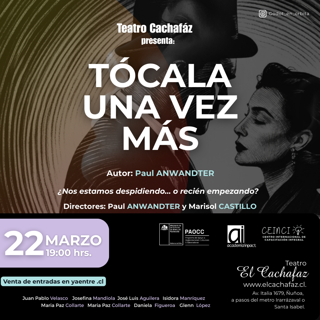Ciclo de Teatro-Tócala una vez más- Domingo 22 de Marzo 19hrs