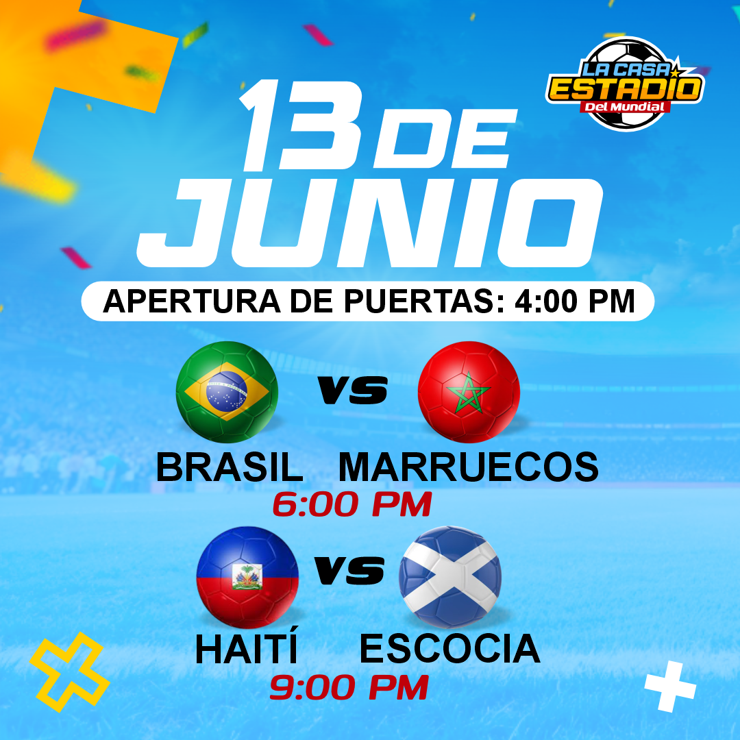 LA CASA ESTADIO DEL MUNDIAL - Brasil vs Marruecos & Haiti vs Escocia