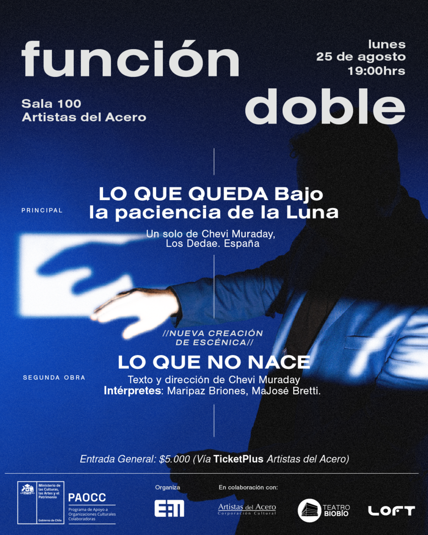 "Lo que queda" un solo de Chevi Muraday + "Lo que no nace" por Escénica en Movimiento  