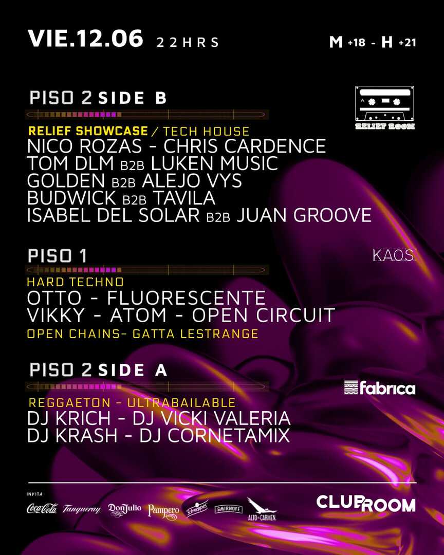 Clubroom Presenta @ Viernes 12 Junio