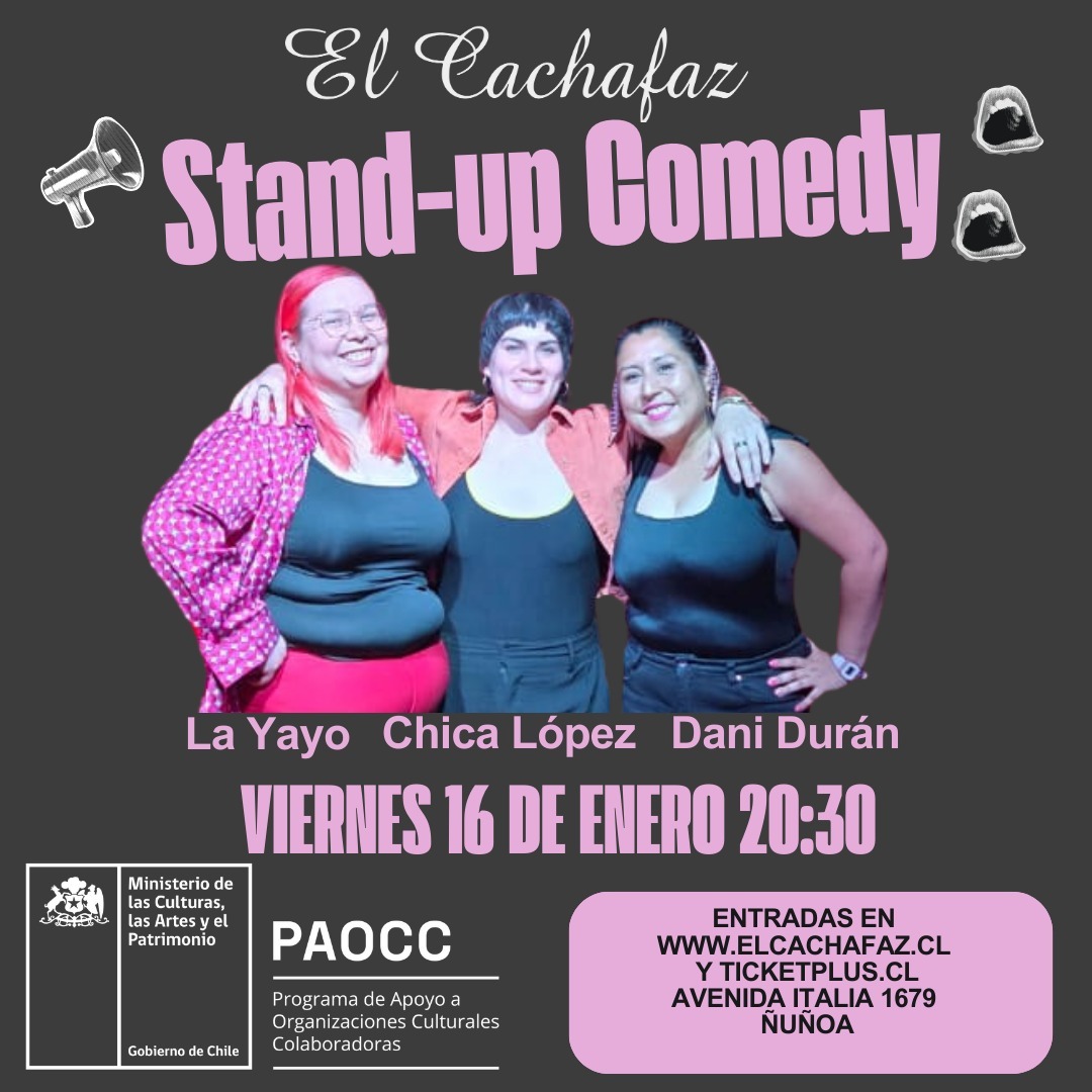 Show de Stand up-Comedia-Viernes 16 Enero 20:30hrs