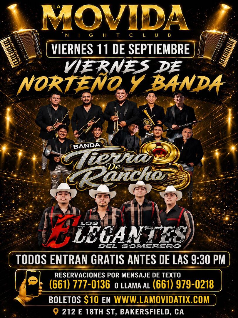 Banda Tierra de Rancho-Los Elegantes del Somerero-Viernes de Norteño y Banda