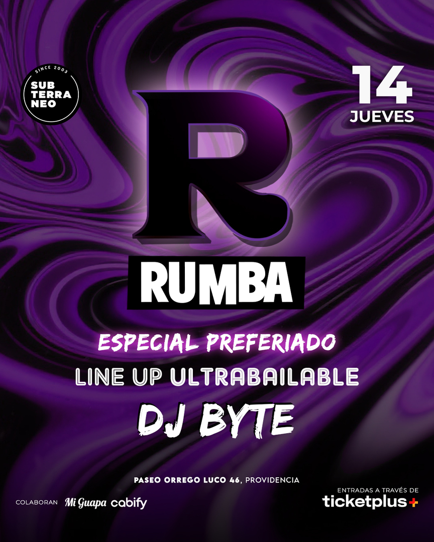 RUMBA Full ultrabailable ★ JUEVES 14 AGOSTO ★ Club Subterráneo (+23)