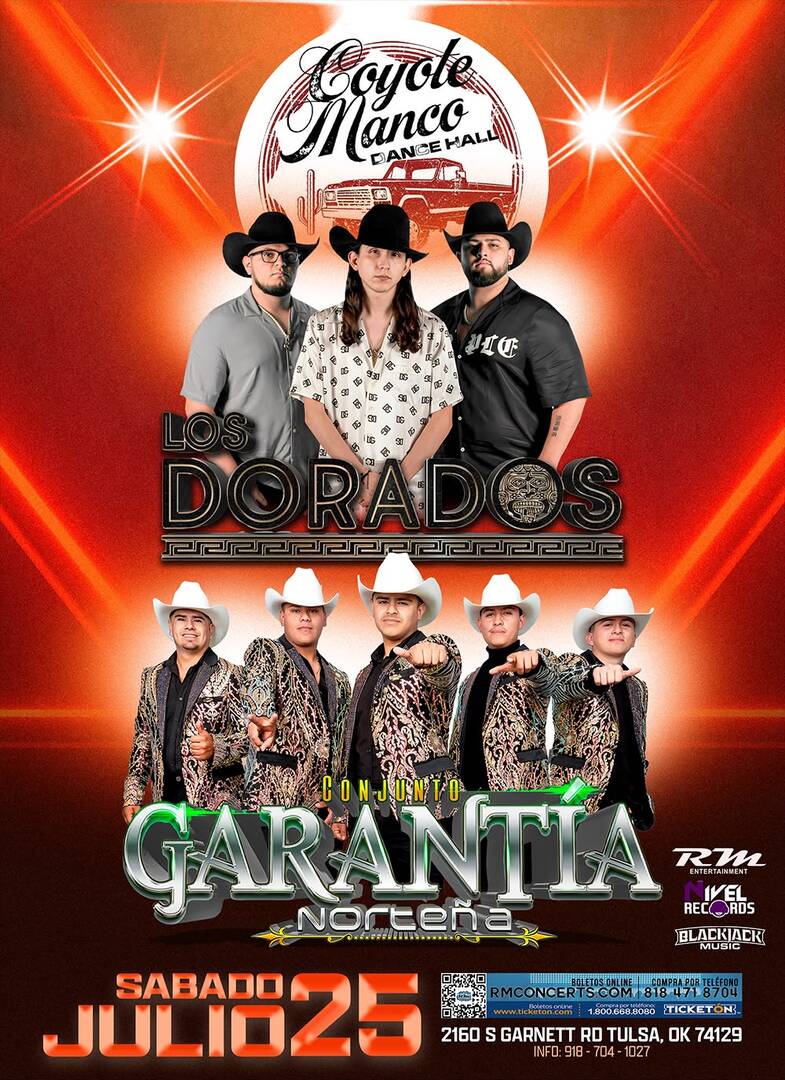 Los Dorados-Conjunto Garantia Norteña-Coyote Manco Dance Hall