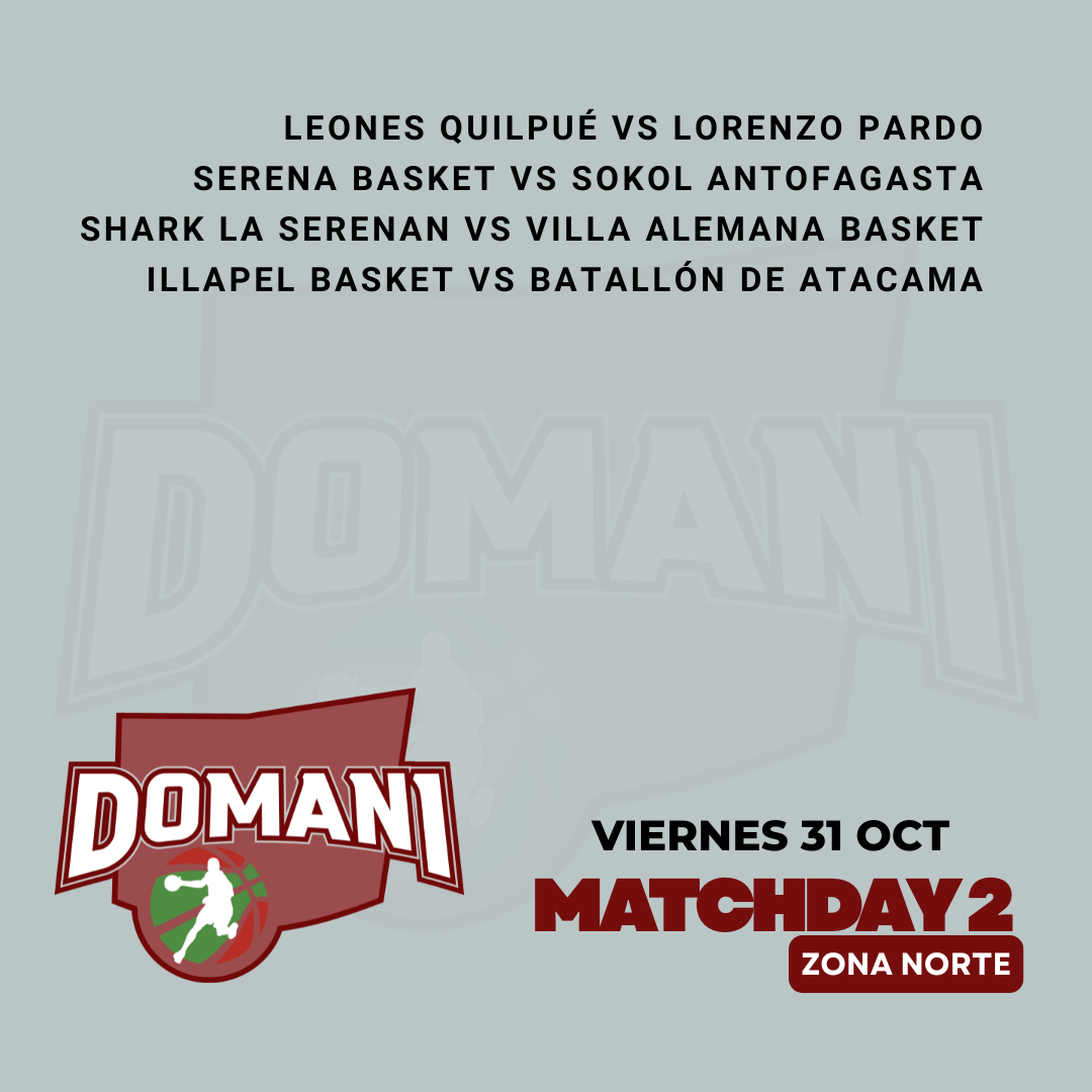 PRE-DOMANI 2025 - ZONA NORTE VIERNES 31 OCTUBRE