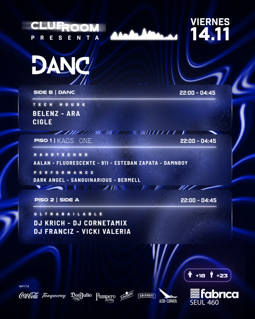 Clubroom Presenta @ Viernes 14 Noviembre