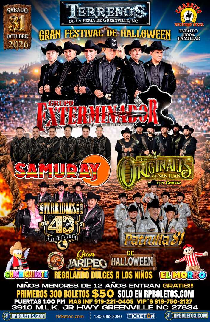 Exterminador-Originales-Patrulla-Terribles-Samuray-Greenville NC
