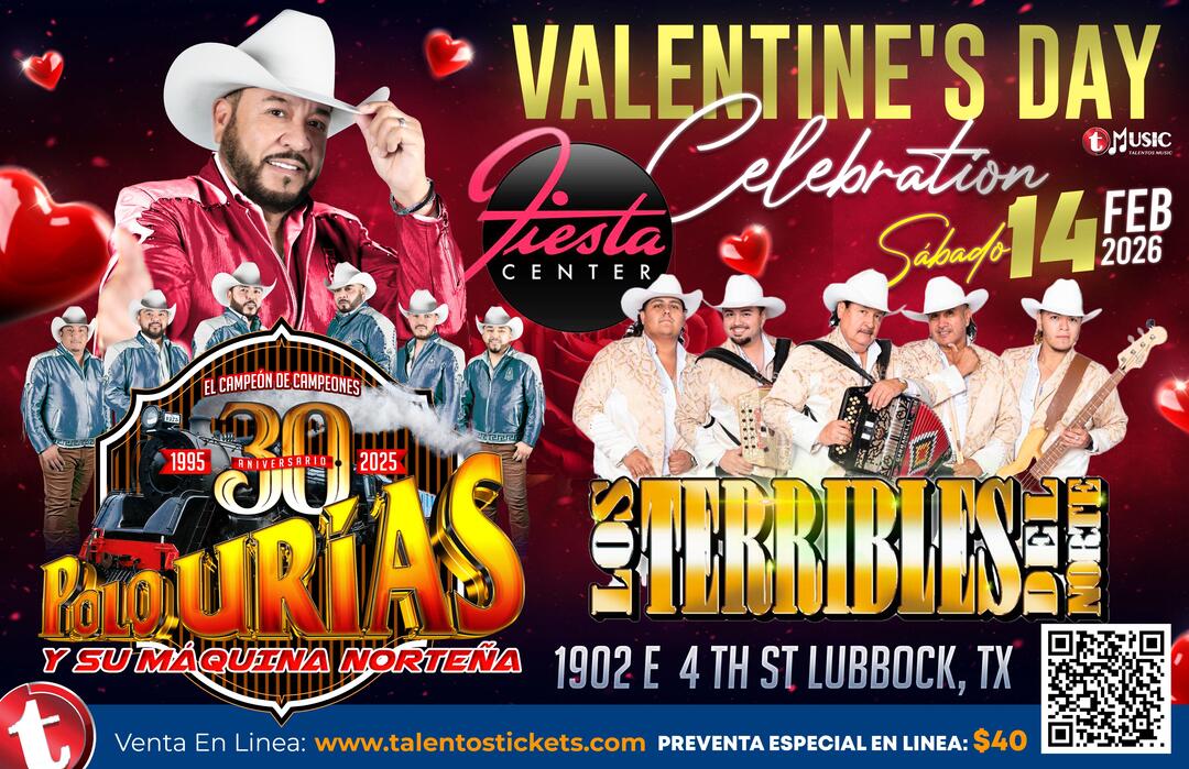 Polo Urias y La Maquina Norteña en Fiesta Center de Lubbock, Texas