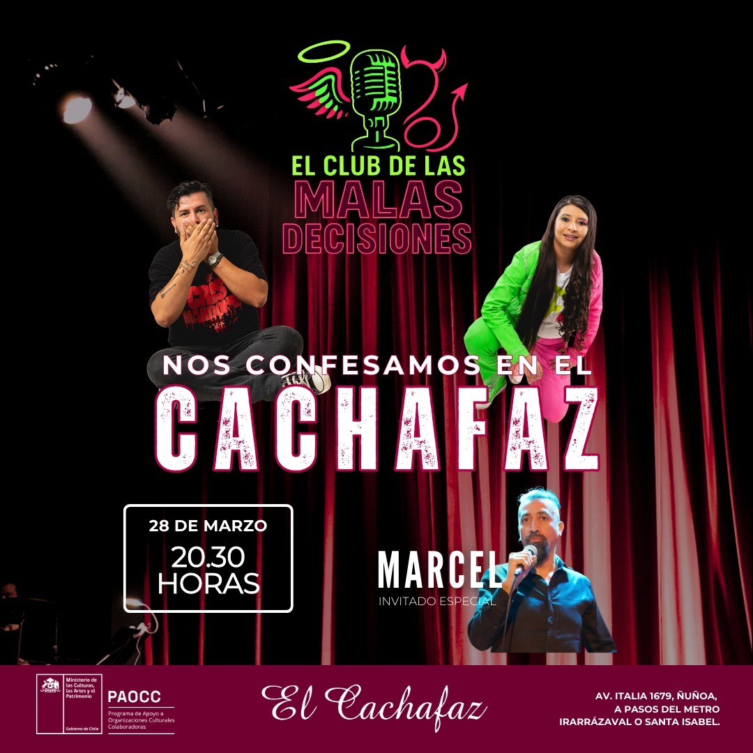 Show de Stand up-El Club de las Malas decisiones- Sábado 28 Marzo 20:30hrs