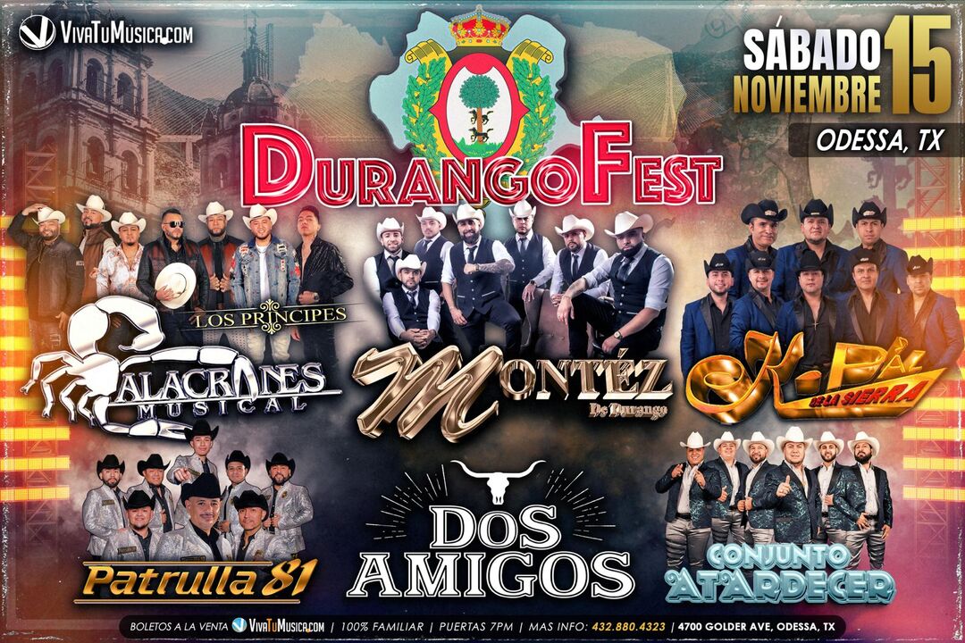 Durango Fest-Los Princepez Alacranes Musical-Montez de Durango-K-Paz de la Sierra-Patrulla  81-Conjunto Atardecer