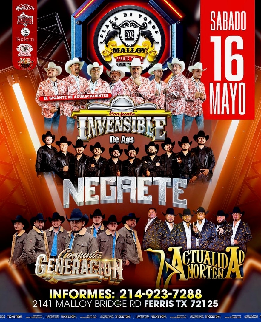 Conjunto Invensible de Ags - Los Negrete - Conjunto Generacion - Actualidad Norteña