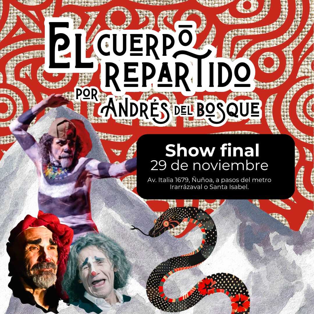 Ciclo de Teatro-Muestra final El cuerpo Repartido-29 de Noviembre 22 hrs