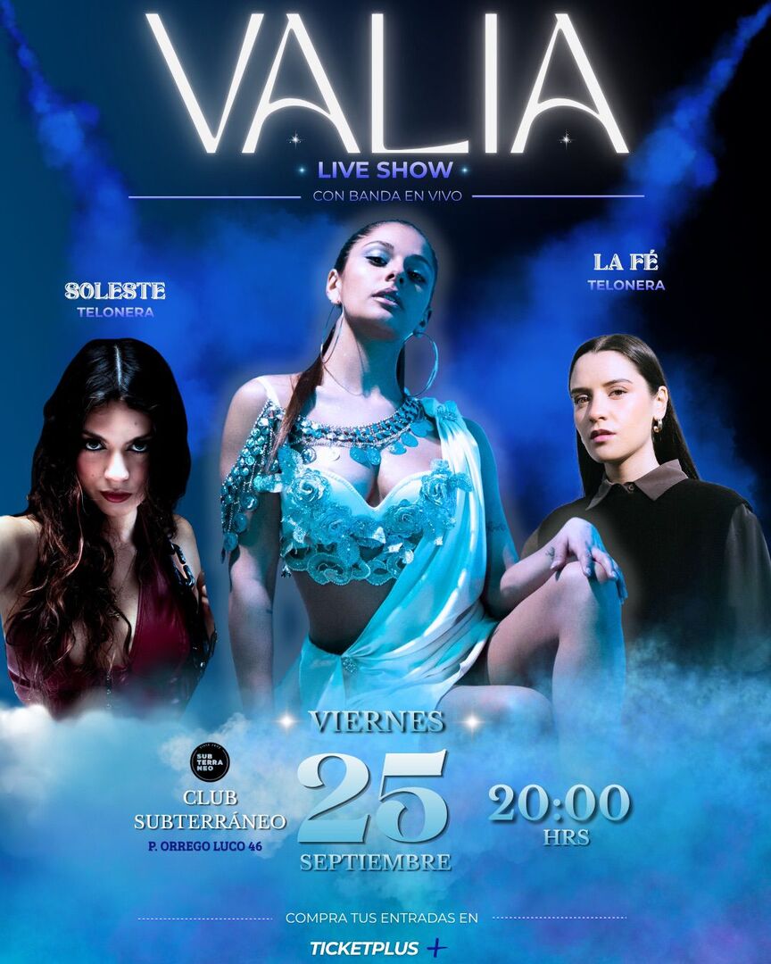 VALIA ★ VIERNES 25 SEPTIMEBRE ★ Club Subterráneo