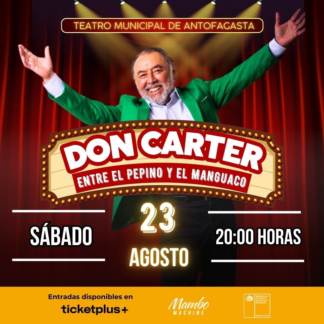 Don Carter en Teatro Municipal de Antofagasta
