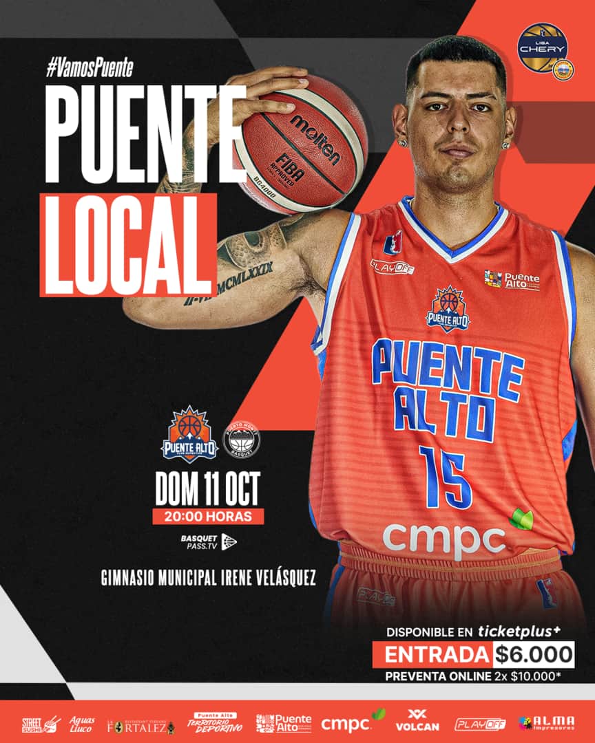 M. Puente Alto vs Puerto Montt / LNB / Liga CHERY by Cecinas Llanquihue / Semana 4 / Big 8