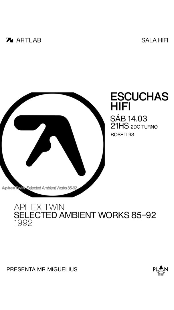 Escuchas HiFI - Selected Ambient Works 85–92 - Aphex Twin  (1992)