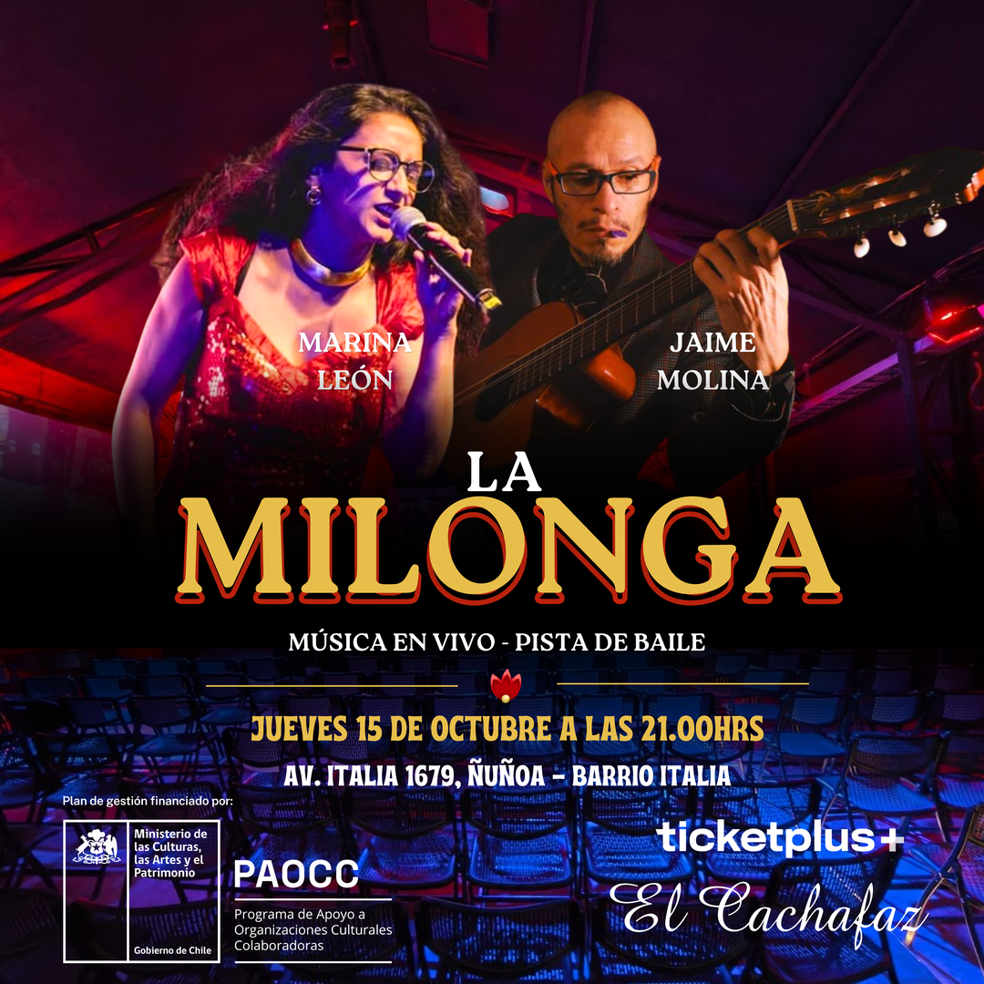 Milonga Jueves 15 Octubre 21hrs 