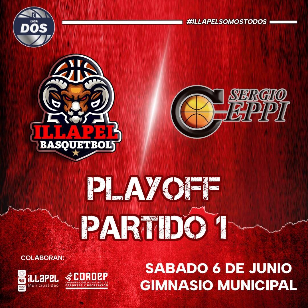 Illapel Basquetbol VS Sergio Ceppi. PARTIDO 1 PLAY OFF LIGA DOS 2026