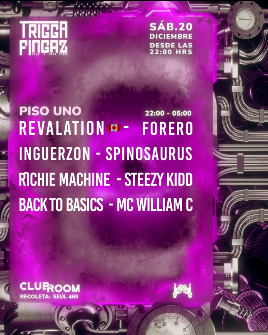 Clubroom Presenta Drum & Bass - Trigga Fingaz @ Sábado 20 Diciembre