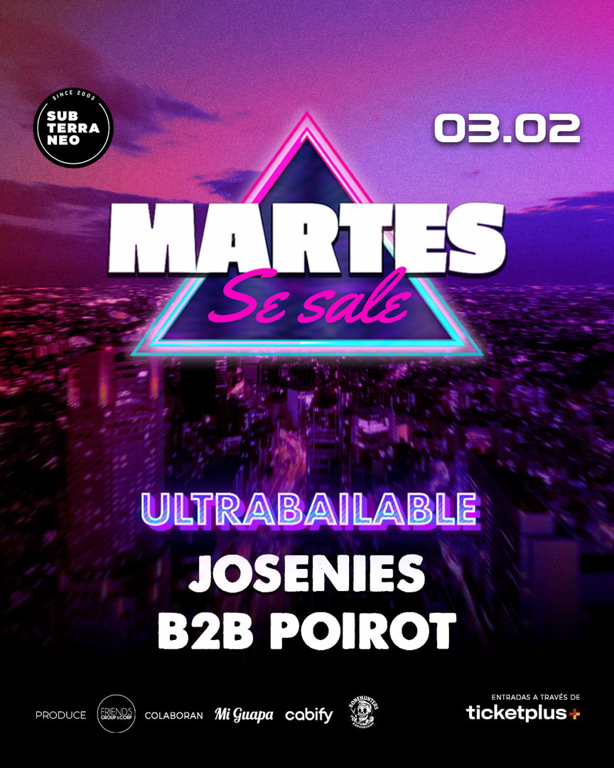 MARTES SE SALE! ★ MARTES 03 FEBRERO ★ Club Subterráneo (+21)