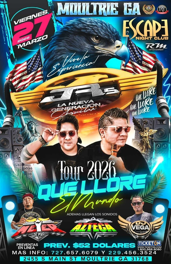 Juniors La Nueva Generacion Aguilar-Meyer-Azteca-Dj Vega-Tour Que Llore El Mundo-Escape Nightclub