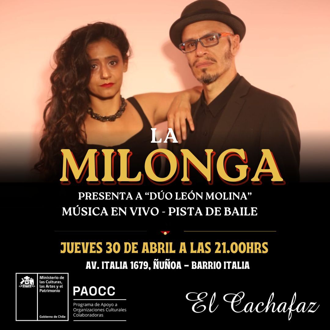 Milonga Jueves 30 Abril 21hrs 