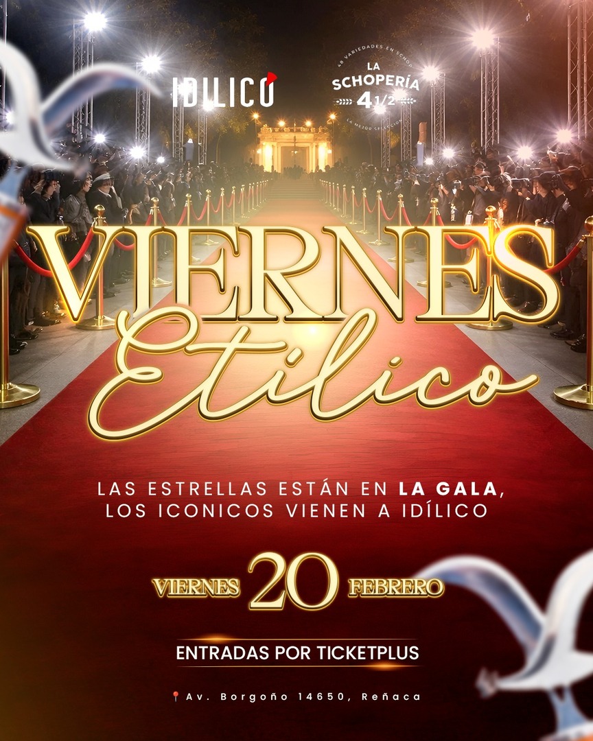 Viernes de Solteros en Idilico Reñaca | Viernes 20 de Febrero 2026