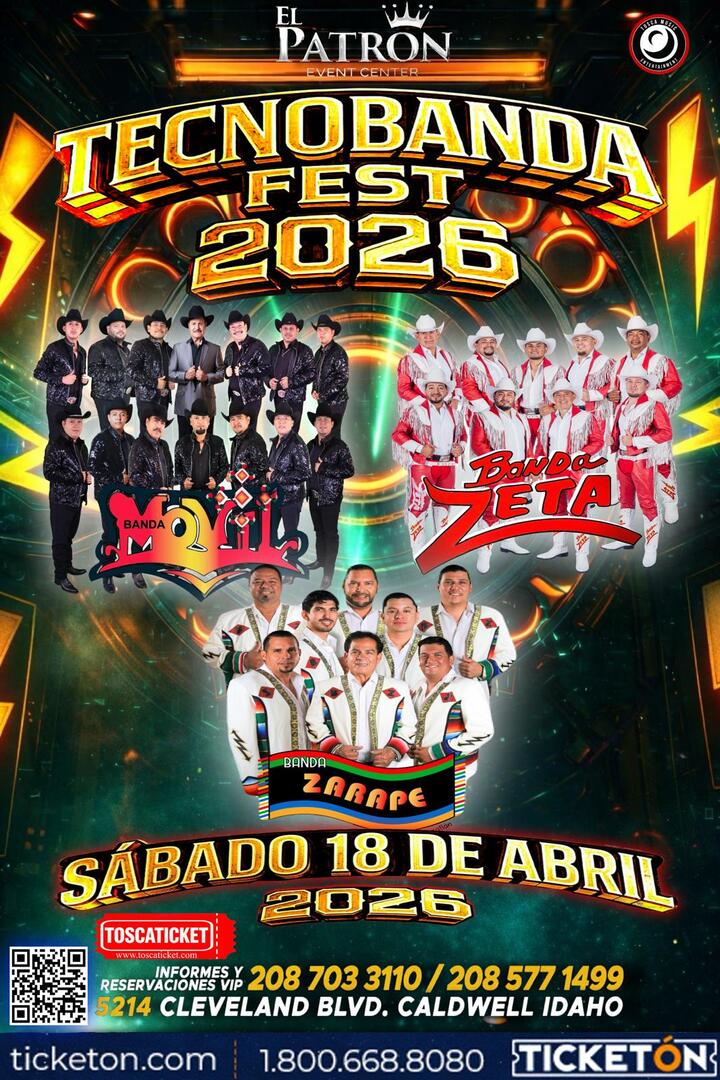 TecnoBanda Fest 2026- Banda Movil-Banda Zeta- Banda Zarape-El Patron