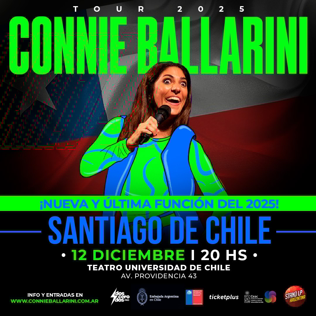 CONNIE BALLARINI TOUR 2025 Función 12 Dic. | Santiago de Chile