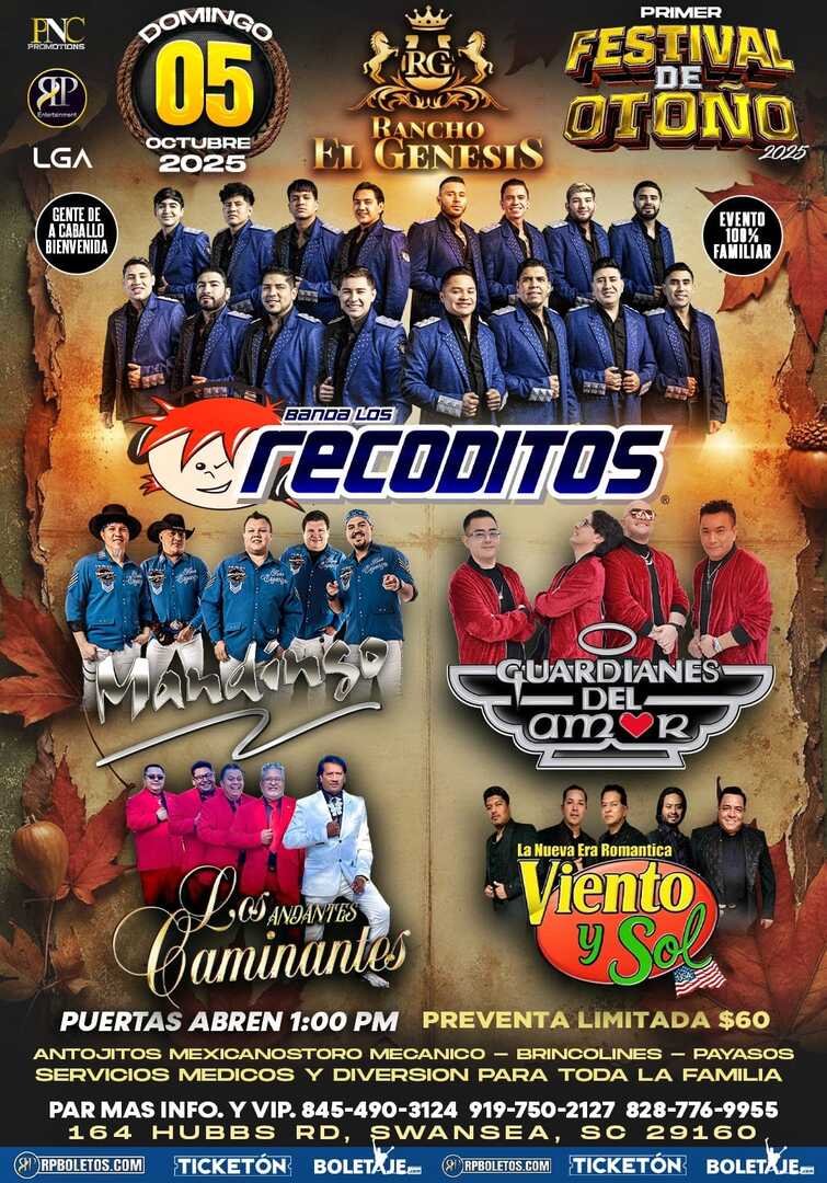 Recoditos-Mandingo-Guardianes Del Amor-Caminantes-Viento y Sol-Rancho Genesis-SC