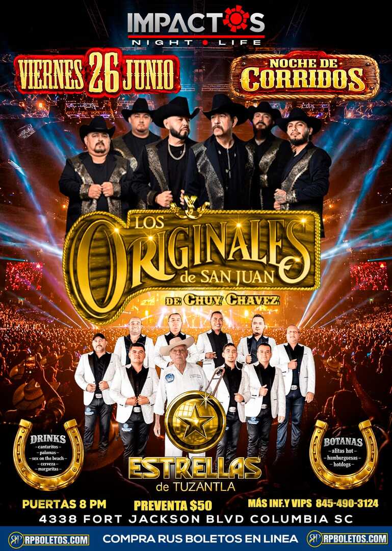 Noche de Corridos-Impactos Night Life-Columbia SC