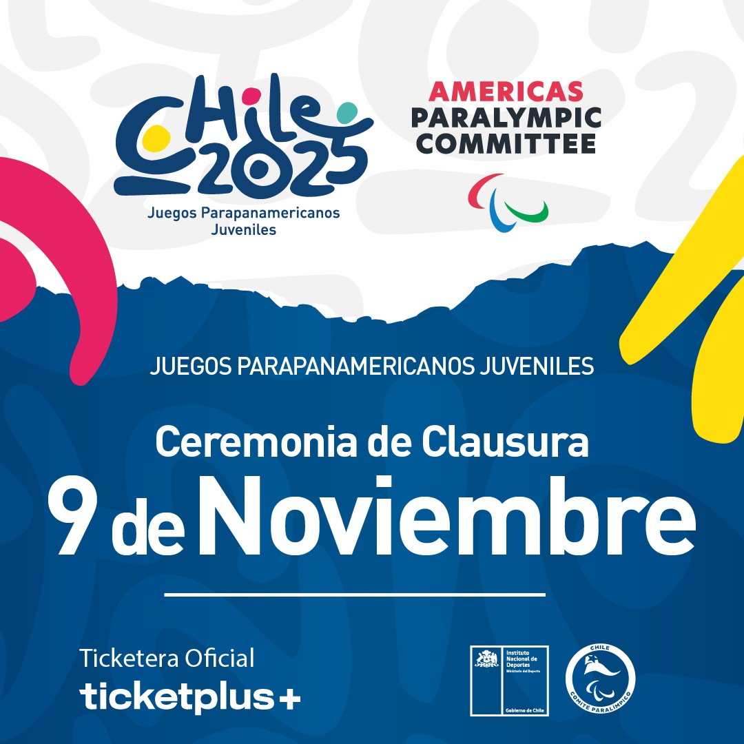 Ceremonia de Clausura Juegos Parapanamericanos Juveniles Chile 2025