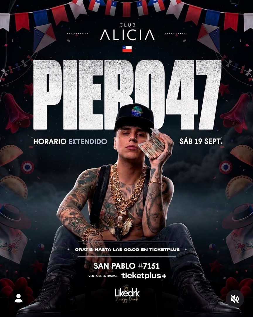 PIERO 47 EN VIVO FONDA DOÑA ALICIA- SÁBADO 19 DE SEPTIEMBRE- 23:00