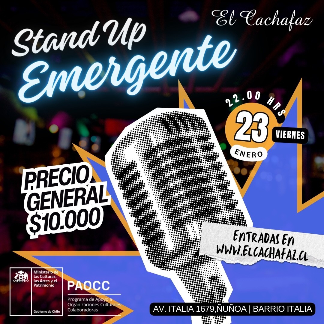Show de Stand up-Emergente- Viernes 23 Enero 22 hrs