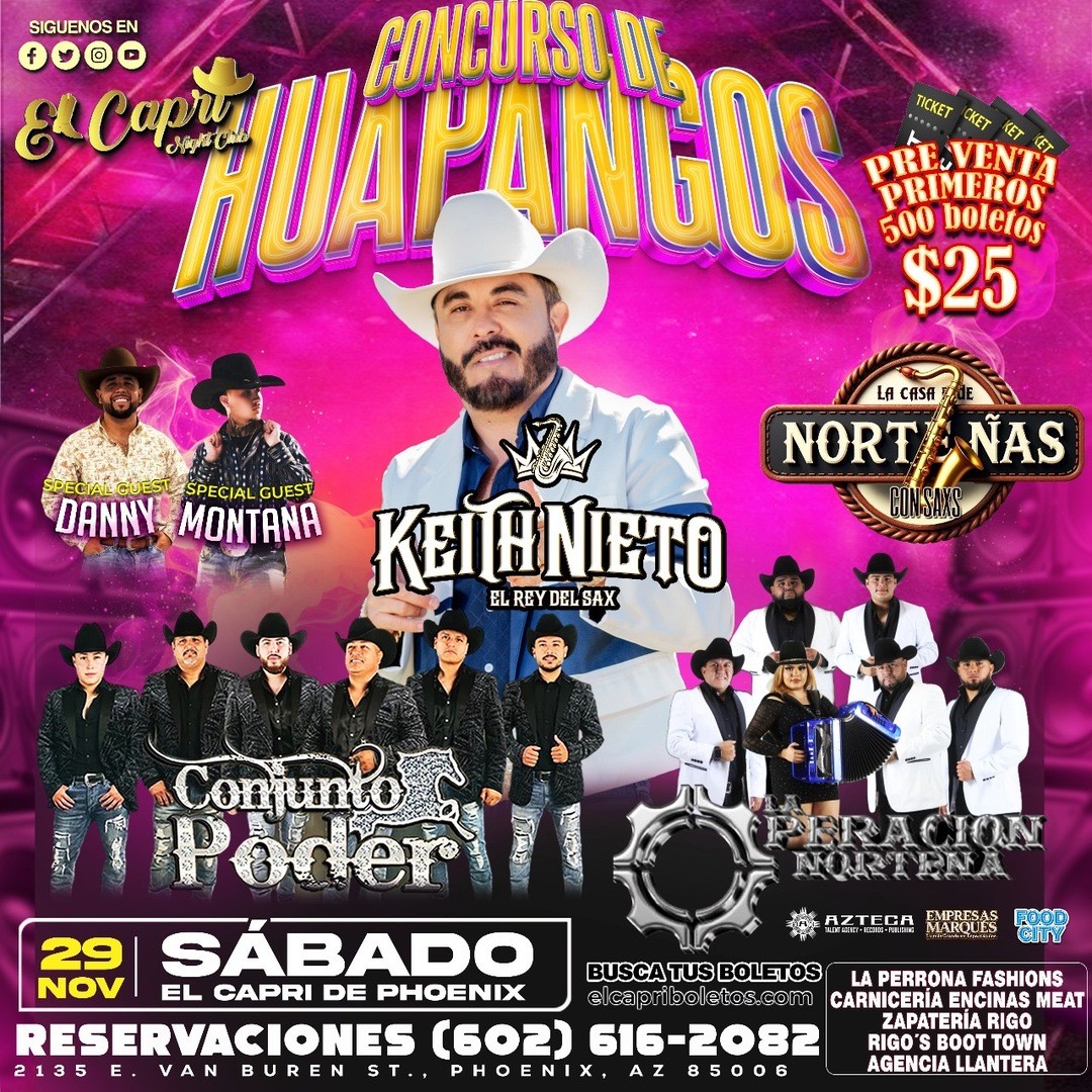 Keith Nieto El Rey del Sax-Conjunto Poder-La Operacion Norteña
