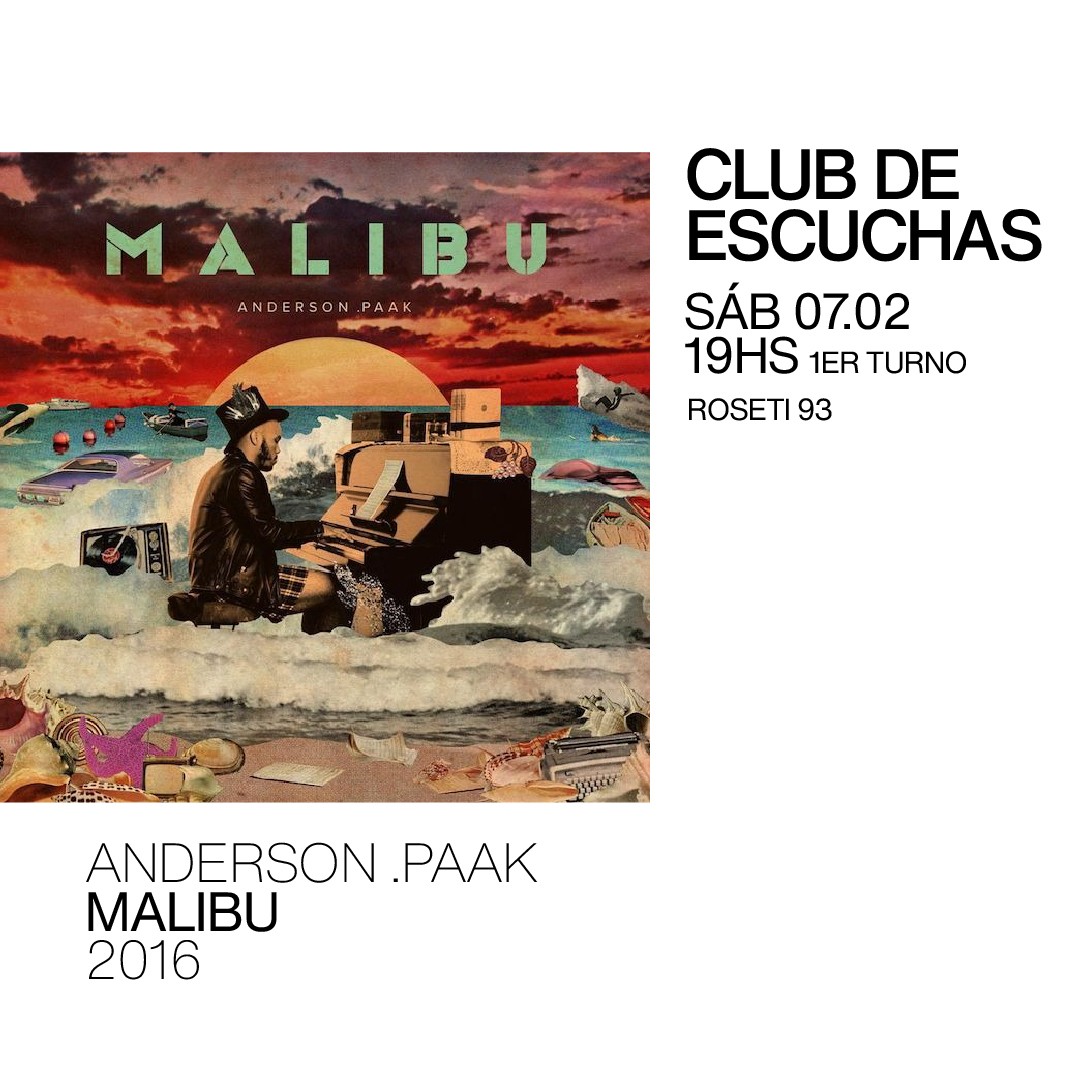 Club de Escuchas - Malibu - Anderson Paak (2016)