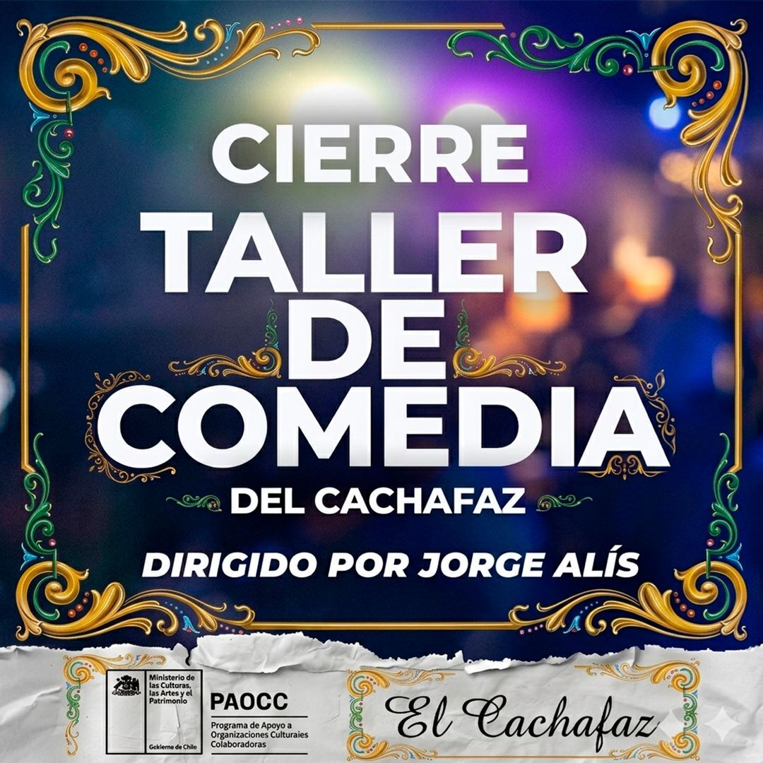 Show de Stand Up-Cierre de Taller Jorge Alis- Sabado 18 Abril 22:15 hrs