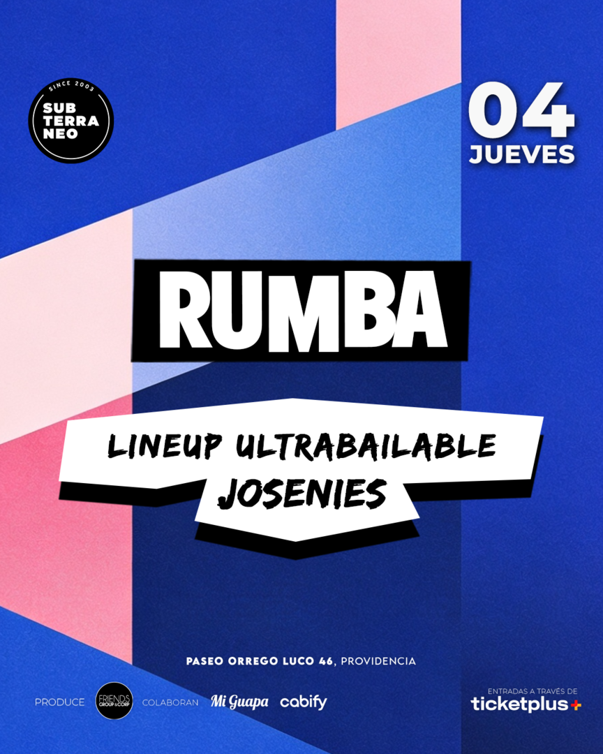 RUMBA Full Ultrabailable ★ JUEVES 04 JUNIO ★ Club Subterráneo (+21M & +23H)